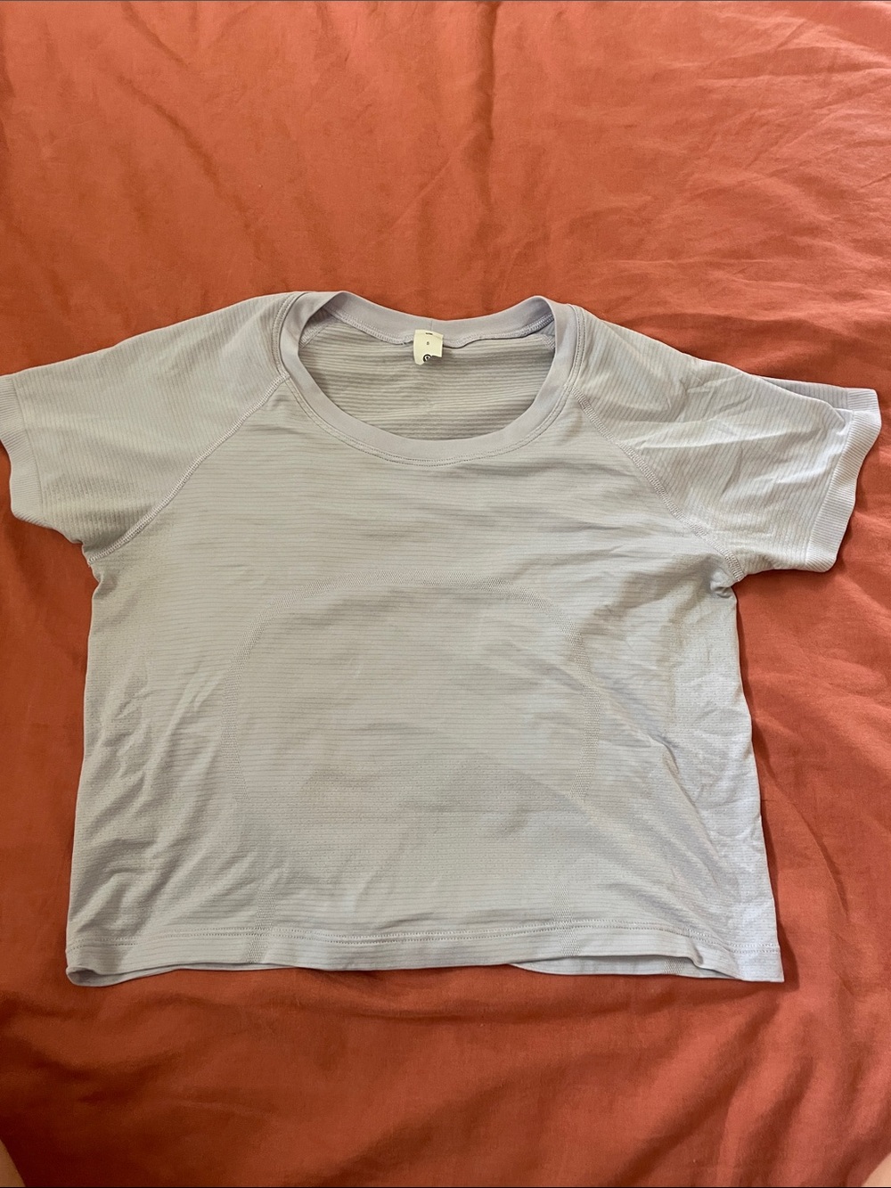 Light Purple Lululemon Womens Short Sleeve Crewneck Top